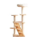 CAT PLAYGROUND WOODY CLEAR 48x48x130cm