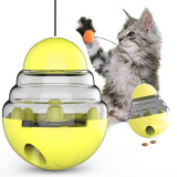 SHAKE LEAKY CAT TOY YELLOW   100 X 100 X 125mm