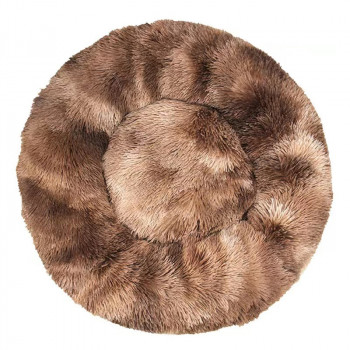 SNUGGLY PET BED BROWN - 50cm