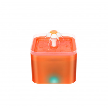 PET WATER FOUNTAIN, ORANGE 2L,MATERIAL PP