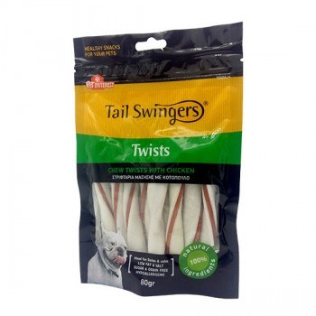 Tailswingers CHEW TWISTS with CHICKEN 9 cm-80gr