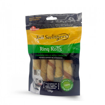 Tailswingers RING ROLLS with CHICKEN  120gr 5pcs