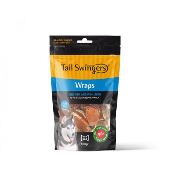 Tailswingers WRAP CHICKEN WITH FISH SKIN 100 gr