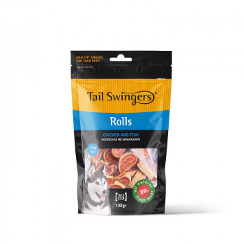 Tailswingers ROLLS CHICKEN WITH FISH 100 gr.