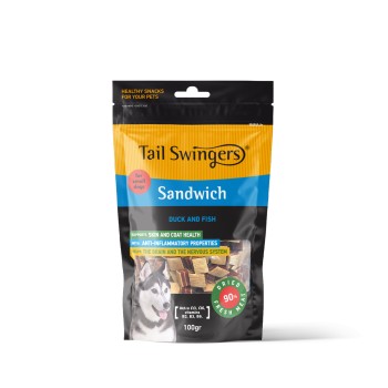 Tailswingers Sandwich DUCK WITH FISH small bites 100gr