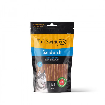 Tailswingers Sandwich DUCK WITH FISH 100 gr.