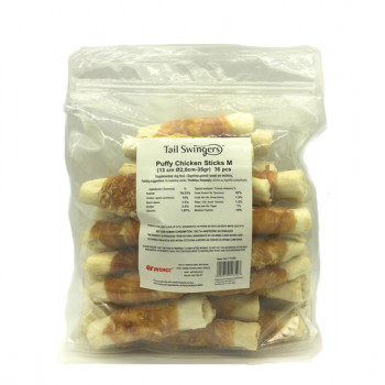 Tailswingers PUFFY CHICKEN STICKS Μ 13CM Φ2.8-35GR 36 pcs.