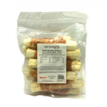 Tailswingers PUFFY CHICKEN STICKS L 20CM Φ3.5-80GR 12 pcs.