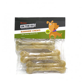 ON THE GO  NATURAL PRESSED BONE 12.5 cm  50-60g 3PCS