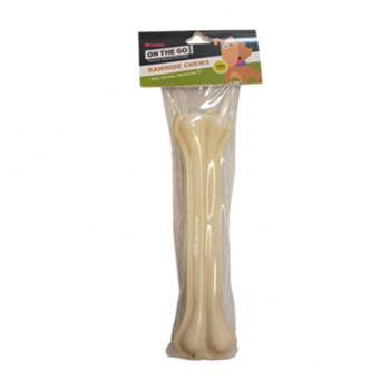 ON THE GO RAWHIDE WHITE PRESSED BONE 30-30.5cm 400g 1PCS