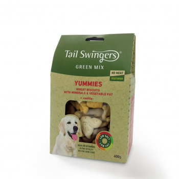 TAILSWINGERS GREEN MIX YUMMIES BISCUITS 400gr