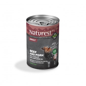 NATUREST ADULT PORK & BEEF+GARDEN VEGIES+RICE 400gr.