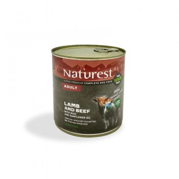 NATUREST ADULT BEEF+LAMB+GARDEN VEGGIES+RICE 800 gr