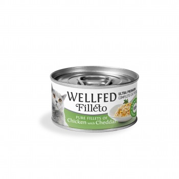 WELLFED FILLETO CHICKEN & CHEDDAR 70gr