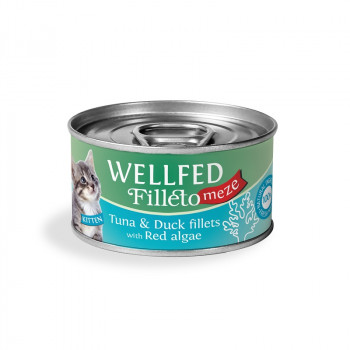 WELLFED FILLETO MEZE KITTEN TUNA & DUCK  70gr