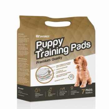 PREMIUM PUPPY TRAINING PADS 60X60cm 7pcs w 50gr/SAP 6.5gr 1300ml