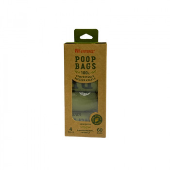 COMPOSTABLE POOP BAGS 4 ROLLS,KRAFT  BOXES