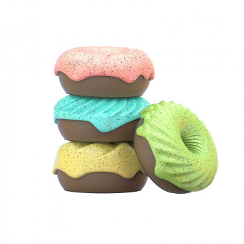 DONUT PET LITTER AROMATHERAPY SET 4PCS. GREEN-YELLOW-RED-BLUE