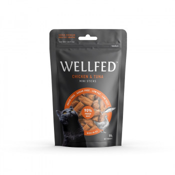 WELLFED MINI STICKS CHICKEN +TUNA 50 gr