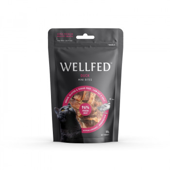 WELLFED MINI DUCK BITES 50 gr