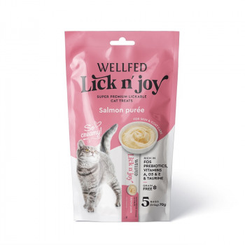 WELLFED LICK N' JOY SALMON (5*14gr) 70gr