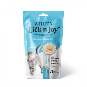 WELLFED LICK N' JOY OCEAN FISH (5*14gr) 70gr