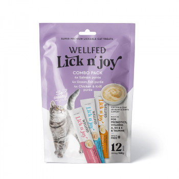 WELLFED LICK N' JOY MIX TASTES (12*14gr) 168gr