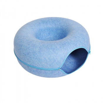 TUNEL PET BED - L.BLUE 60x60x28cm