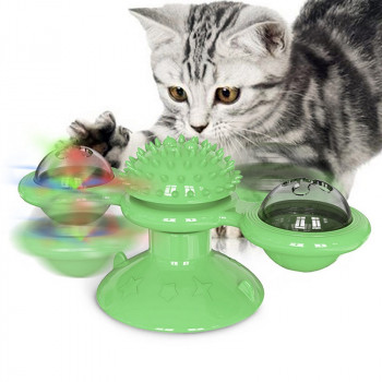 SPRING CAT TOY GREEN        158 X 75 X 69mm