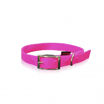 COLLAR S/L METAL BUCKLE FL.PINK M   2 X 50CM