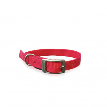 COLLAR D/L METAL BUCKLE RED L  2.5 X 55CM