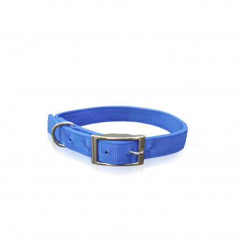 COLLAR D/L METAL BUCKLE BLUE L   2.5 X 55CM