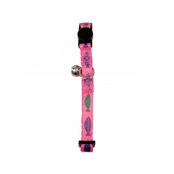 CAT COLLAR FISH PINK 1 X 20-35CM