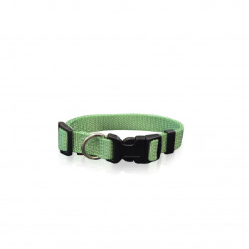 DOG COLLAR PLAIN L.GREEN L 2.5 X 47-70CM