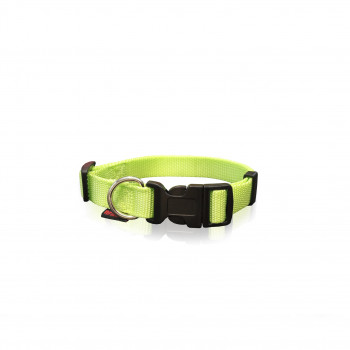 DOG COLLAR PLAIN F.GREEN L 2.5 X 47-70CM