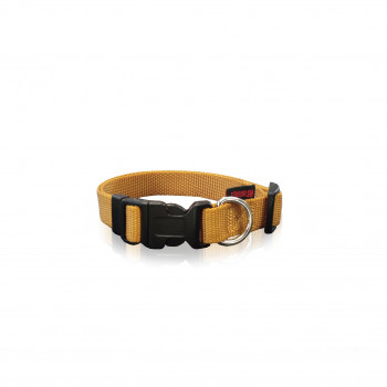 DOG COLLAR PLAIN GOLD L 2.5 X 47-70CM