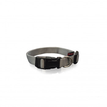 DOG COLLAR PLAIN-GREY L 2.5 X 47-70CM