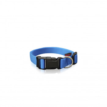 DOG COLLAR PLAIN-BLUE L 2.5 X 47-70CM