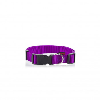 DOG COLLAR PLAIN-PURPLE S 1.5 X 22-40CM