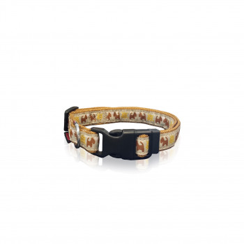 DOG COLLAR DOGS IN LOVE IVORY L  2.5 X 47-70CM