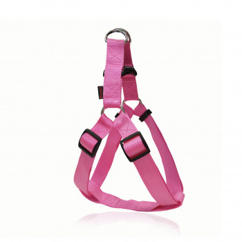 DOG HARNESS A PLAIN HOT PINK XS  1 X 26-40CM