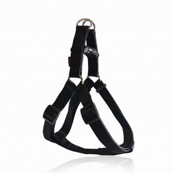 DOG HARNESS A PLAIN BLACK M   2 X  40-60CM