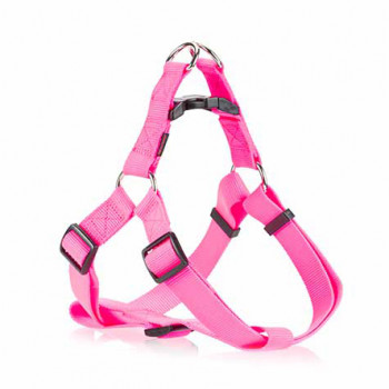 DOG HARNESS A PLAIN PINK L 2.5 X 50-75CM