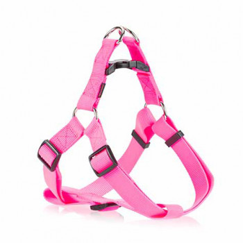 DOG HARNESS A PLAIN PINK S 1.5 X 35-50CM