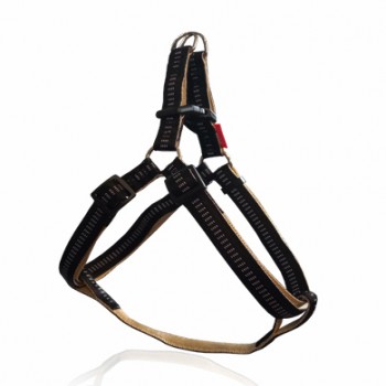 GOGET STRIPES HARNESS BLACK M   2 X 51-66CM