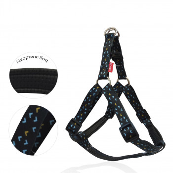 GO GET HARNESS NEOPR MOTIV.NERO S   1.5 X 37-50CM