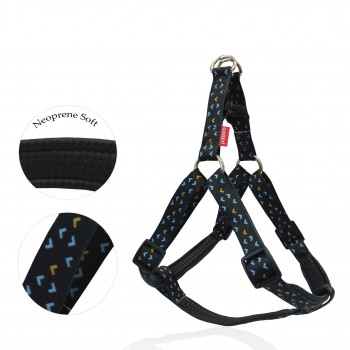 GO GET HARNESS NEOPR MOTIV.NERO M     2 X 56-65CM