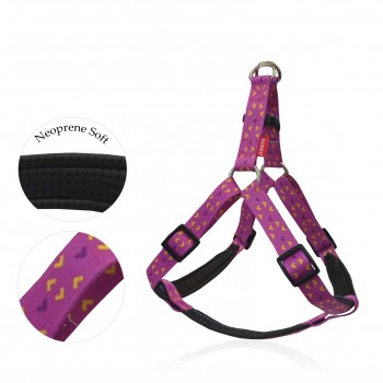 GO GET HARNESS NEOPR MOTIV.ROSA XS 1.0 X 25-34CM