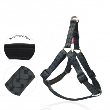 GO GET HARNESS NEOPR CUORI GRIGI XS 1.0 X 34-43CM