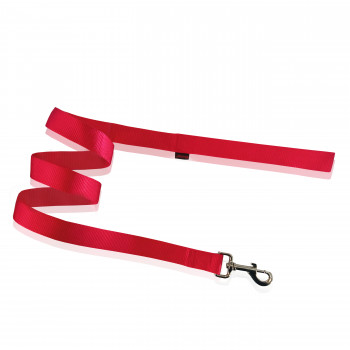 DOG LEASH PLAIN RED XS  1 X 120CM